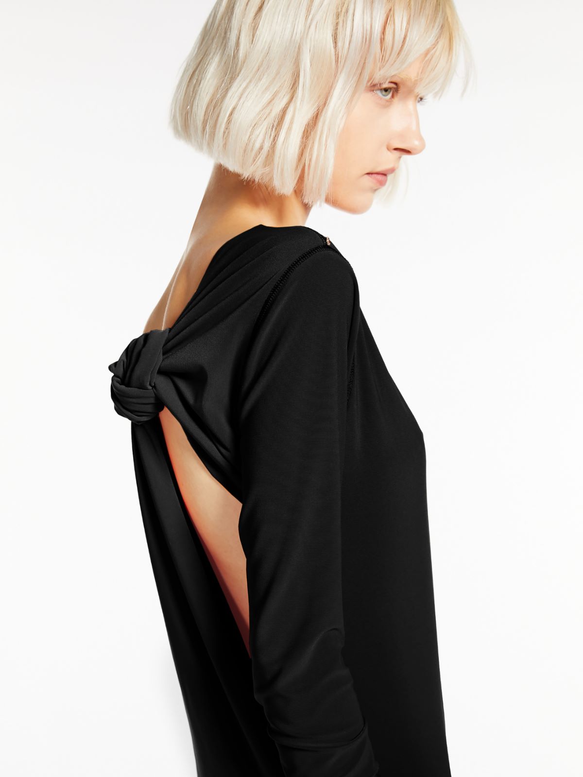 Asymmetrical jersey dress