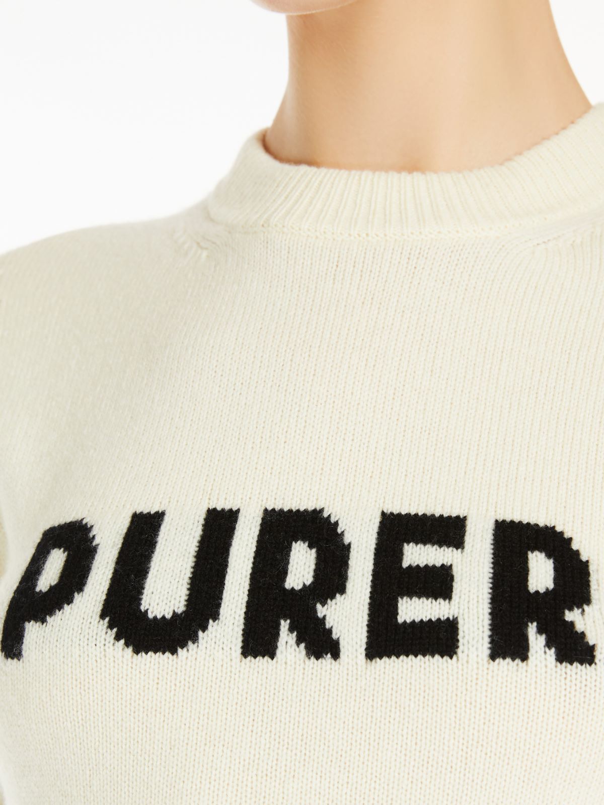 Wool and cashmere-knit T-shirt