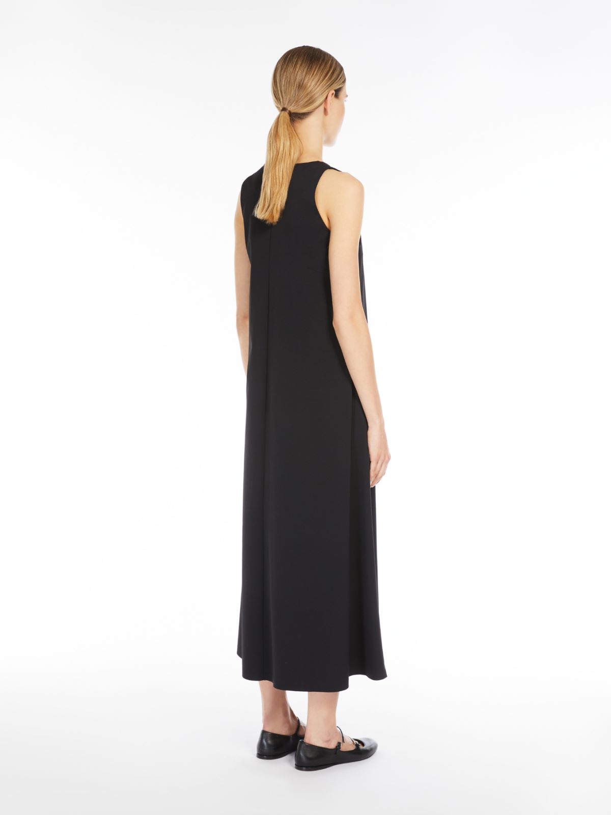 Technical jersey A-line dress