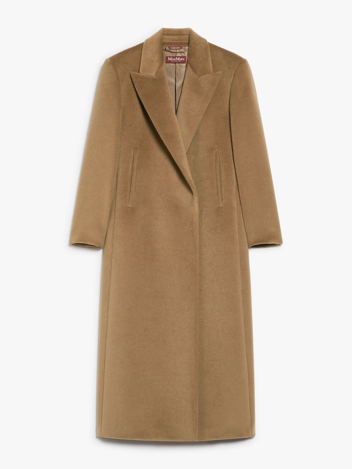 Wool double-breasted coat