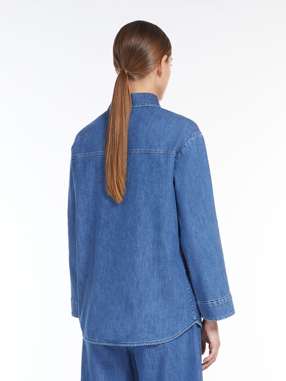 Stretch denim shirt