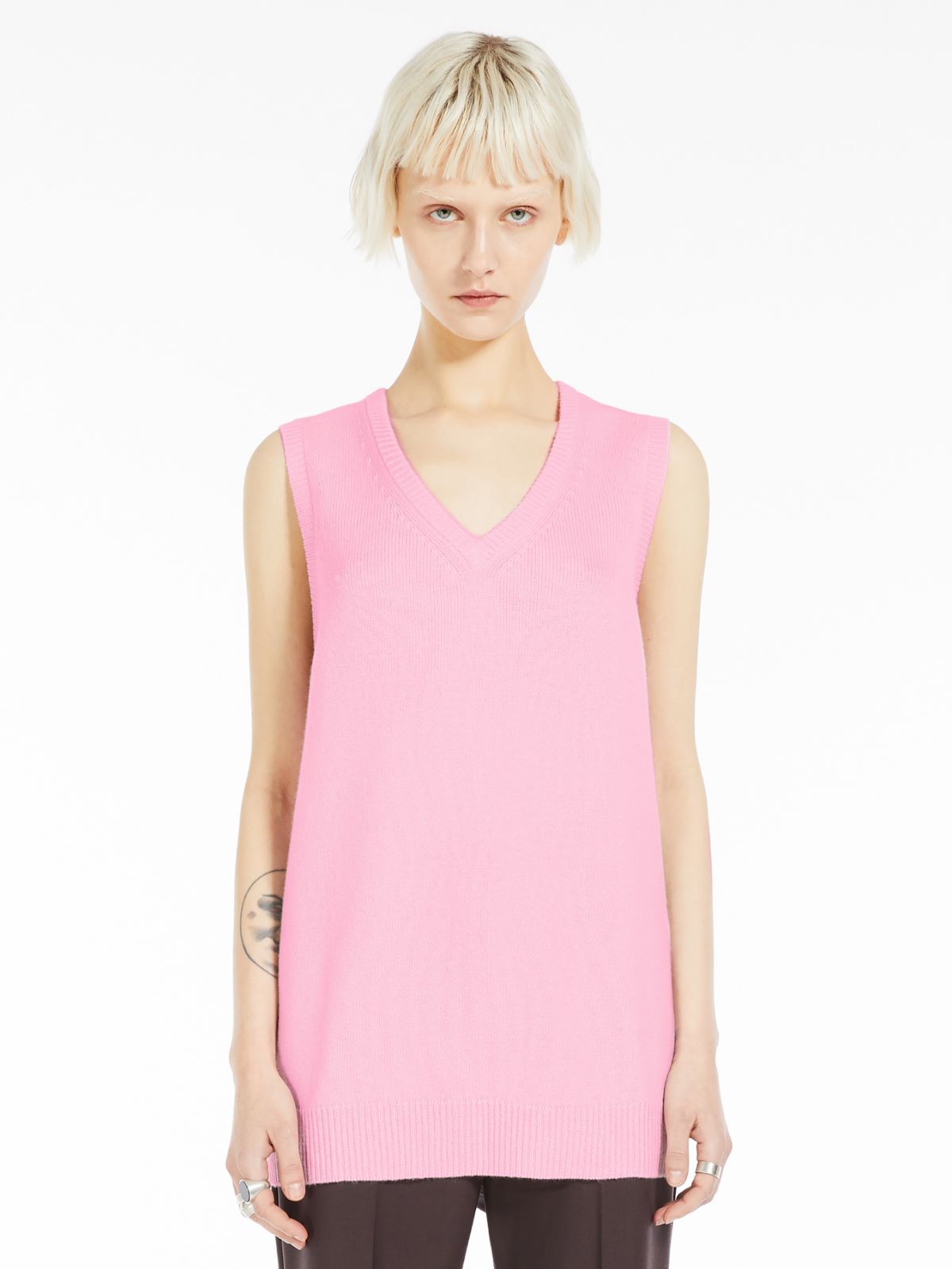 Cashmere-blend gilet