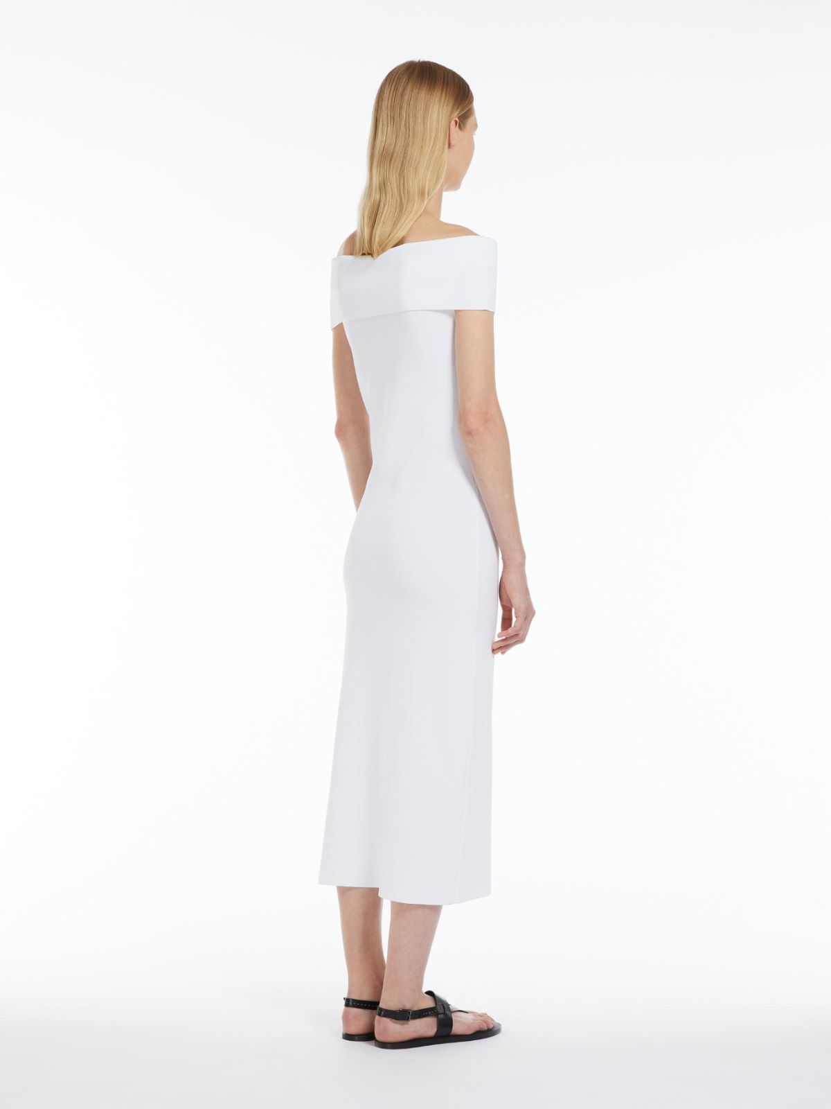 Viscose knit slim-fit dress