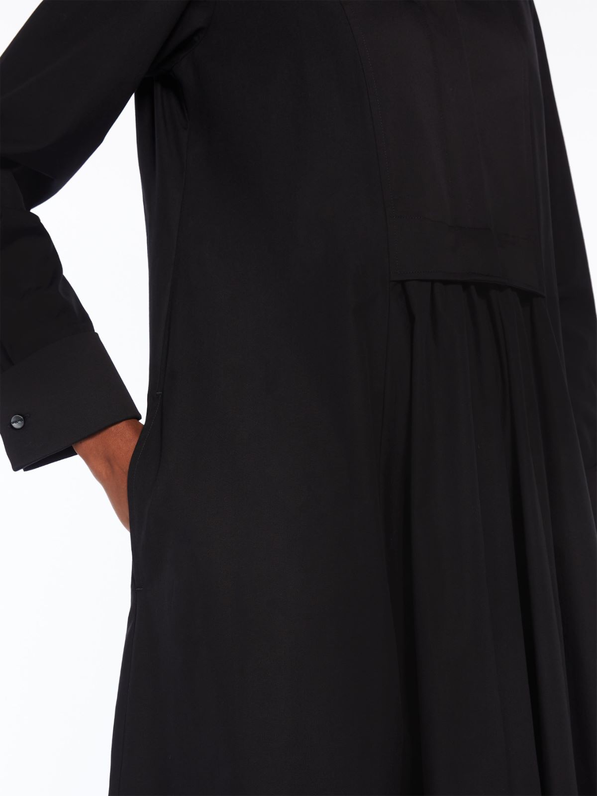 Long cotton shirt dress