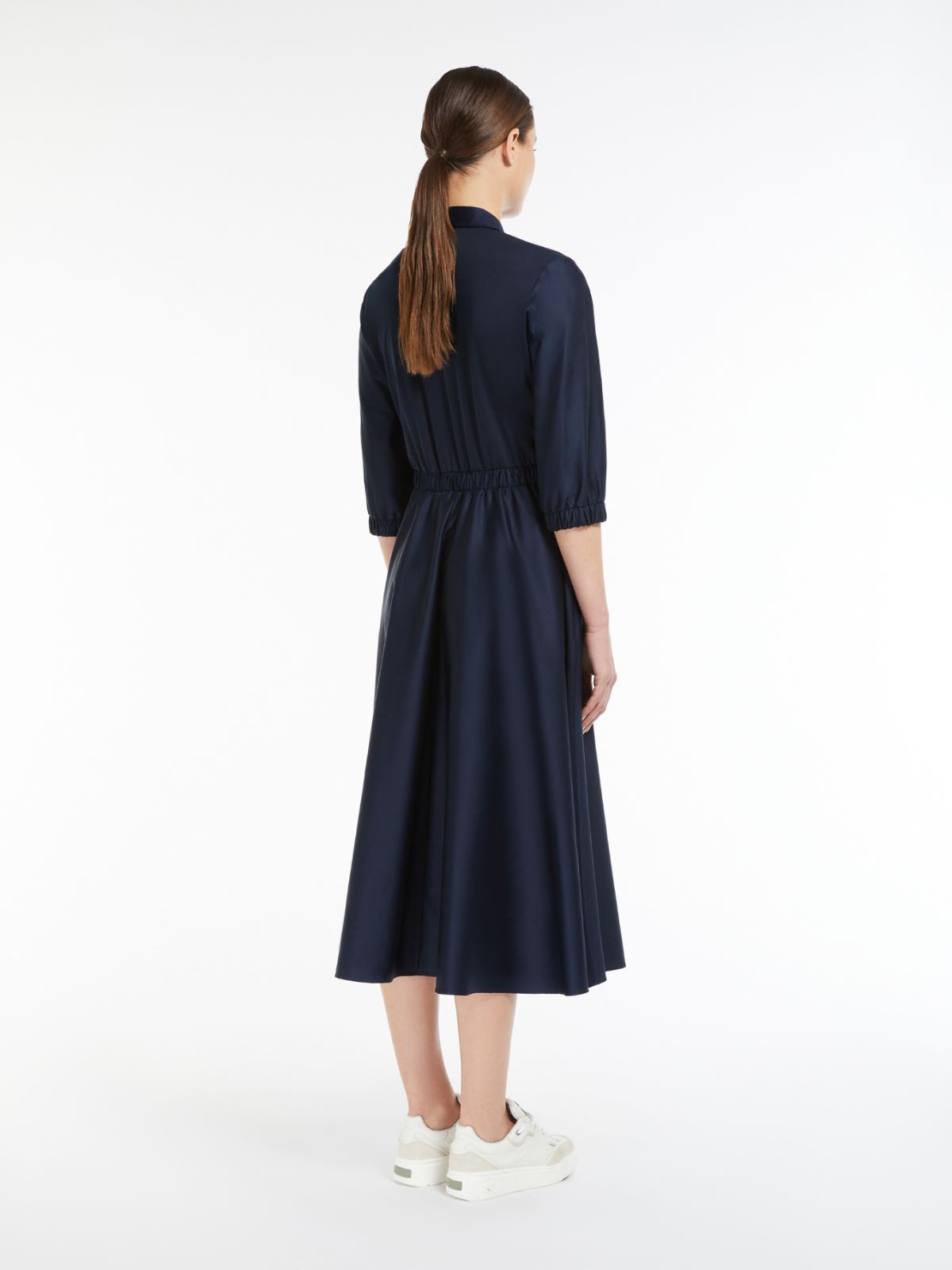 Jersey and satin dress