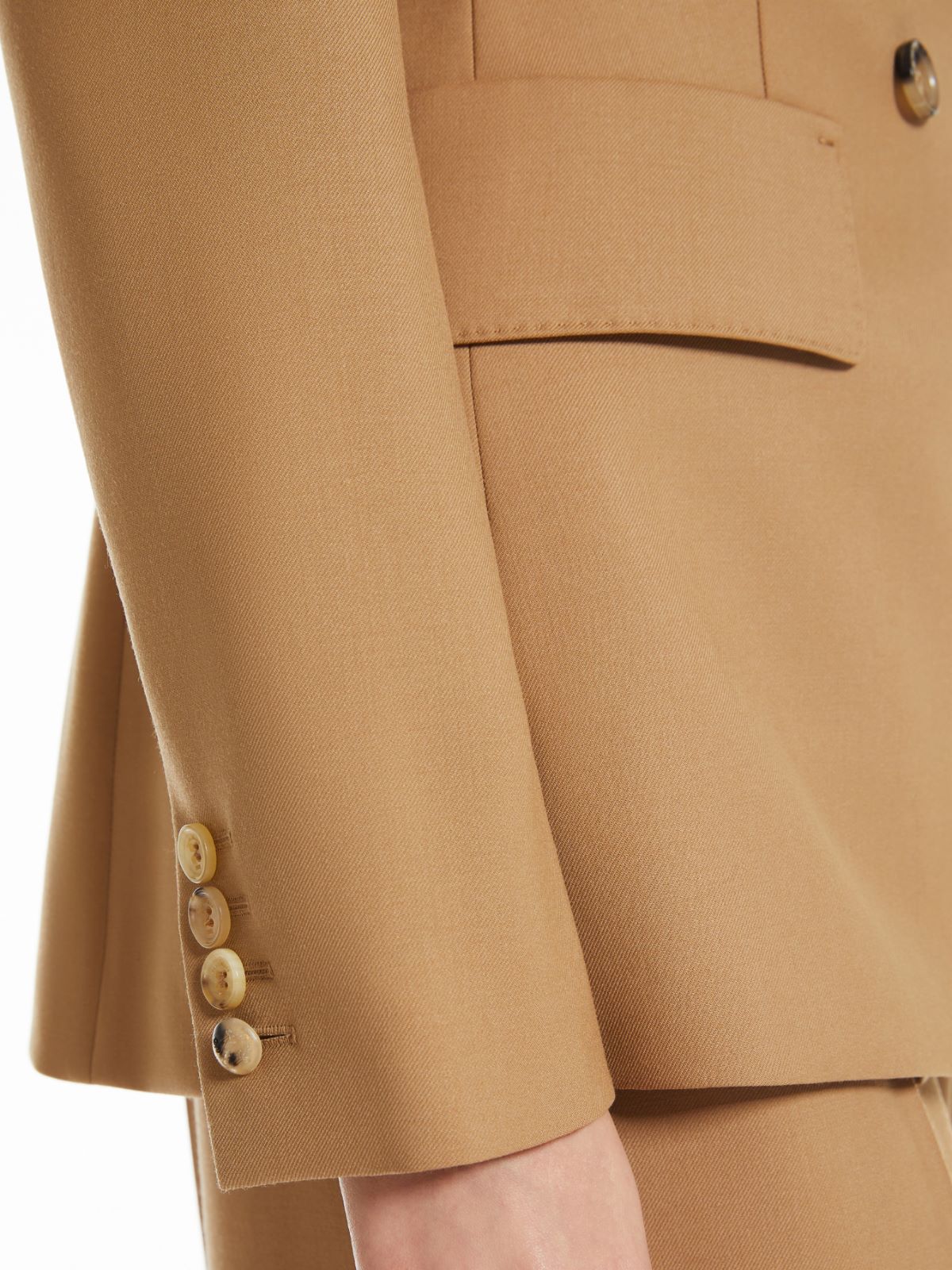 Gabardine wool blazer