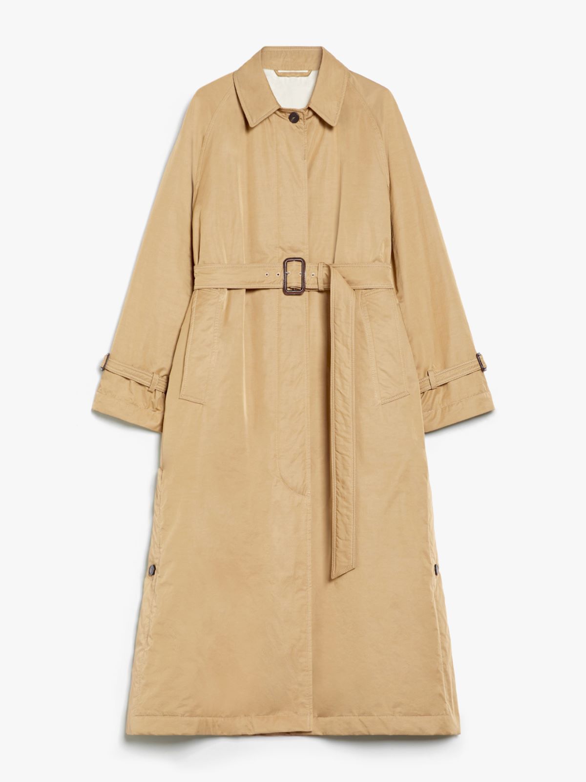 Reversible water-repellent cotton trench coat