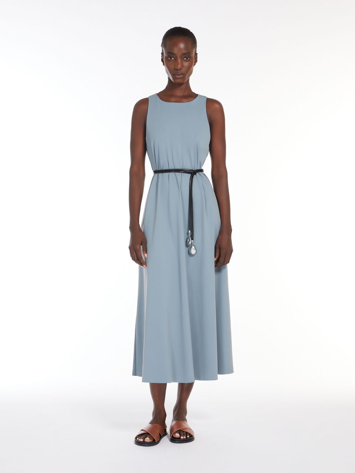 Technical jersey A-line dress