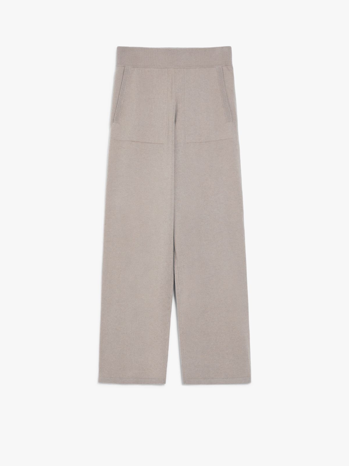 Wool and cashmere yarn trousers