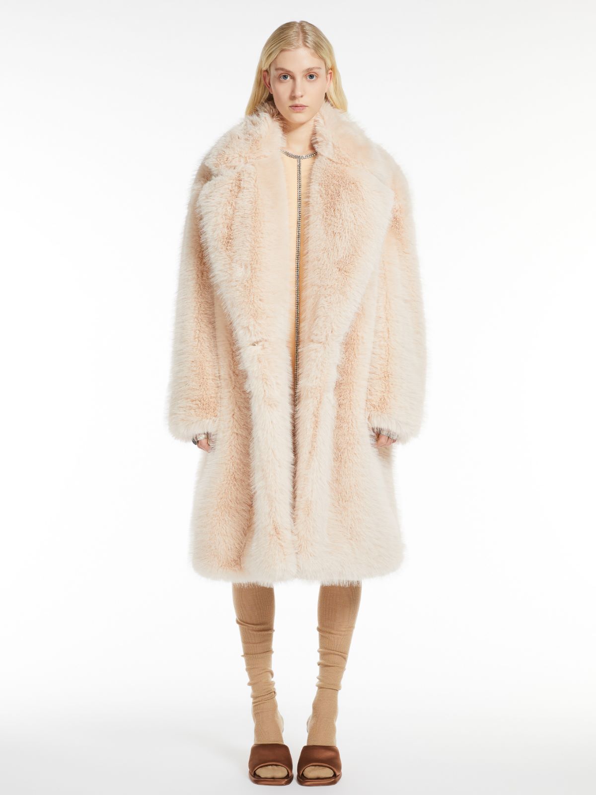 Faux fur coat
