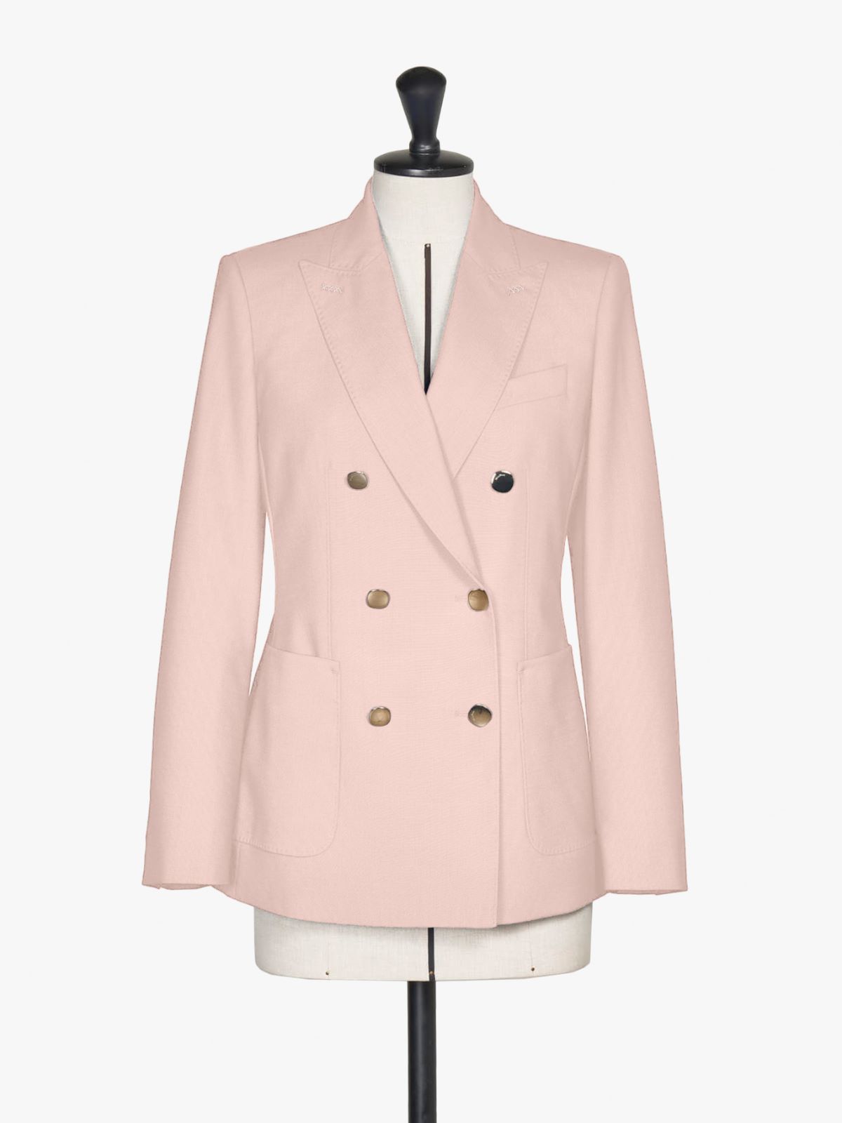 Wool and mohair double-breasted blazer