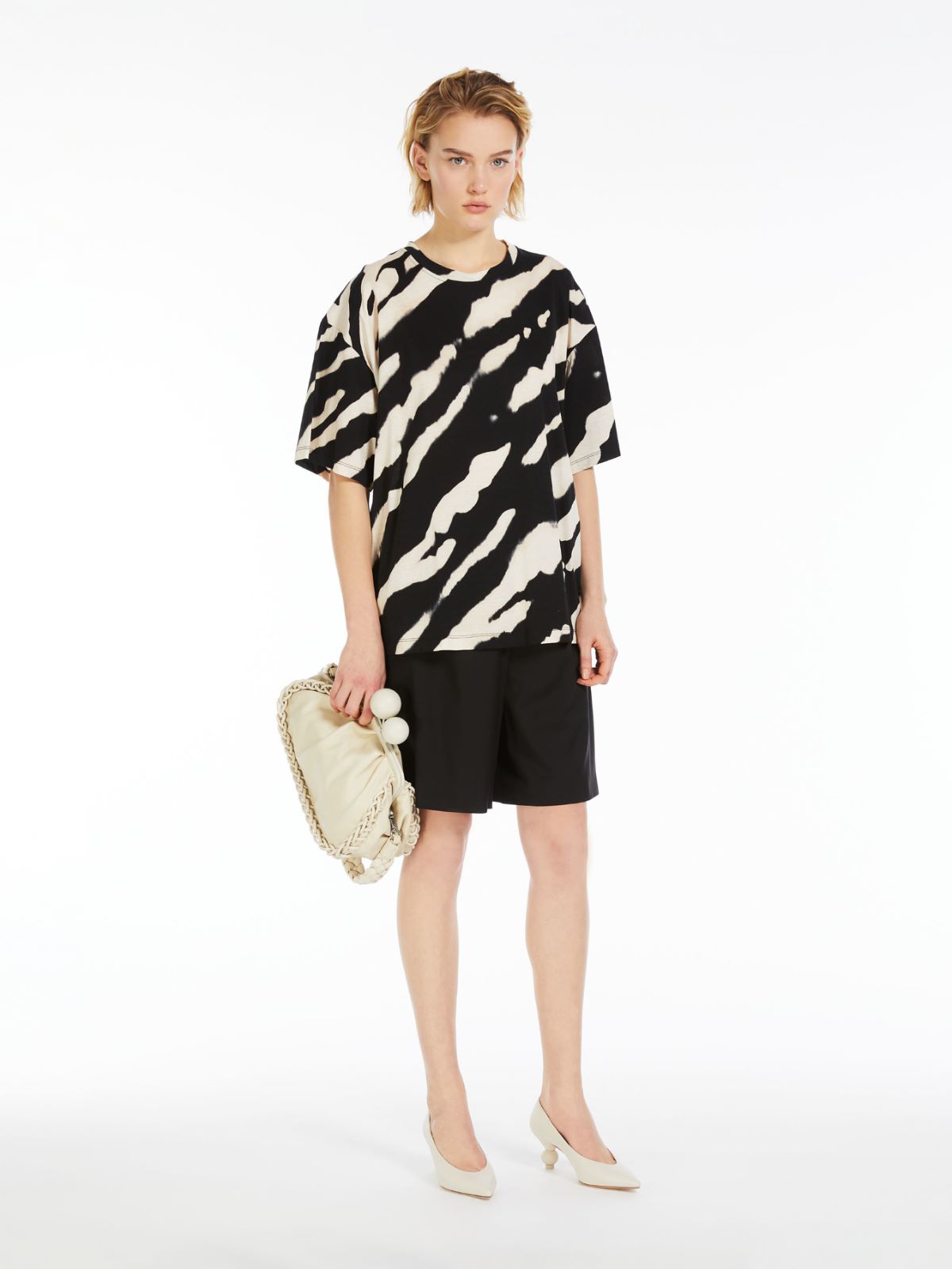 Printed cotton T-shirt