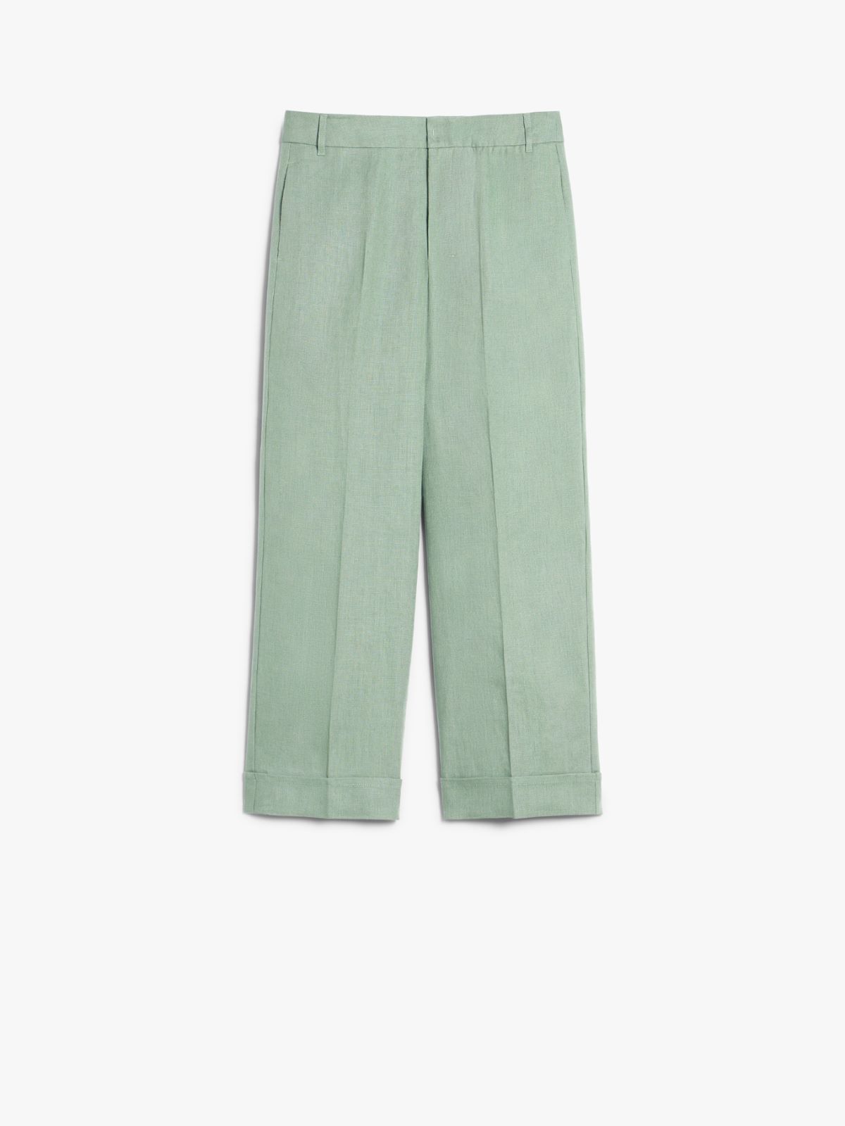 Linen canvas palazzo trousers