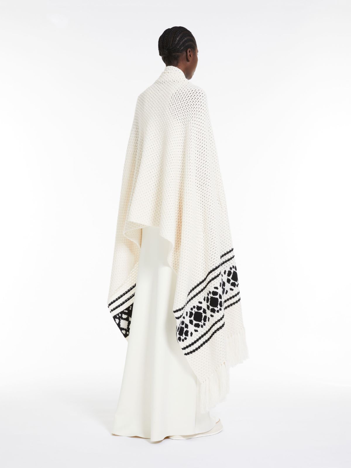 Large wool and cashmere scarf