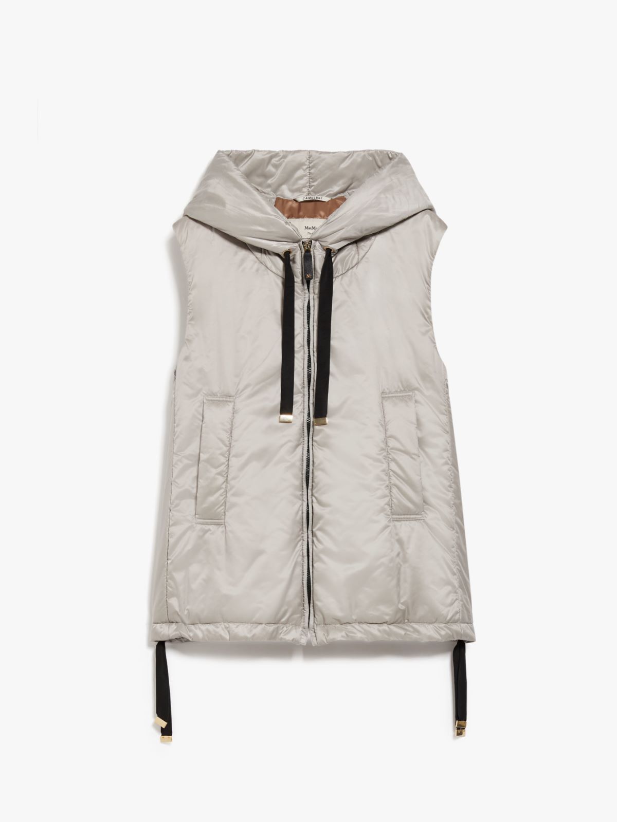 Water-resistant technical canvas gilet