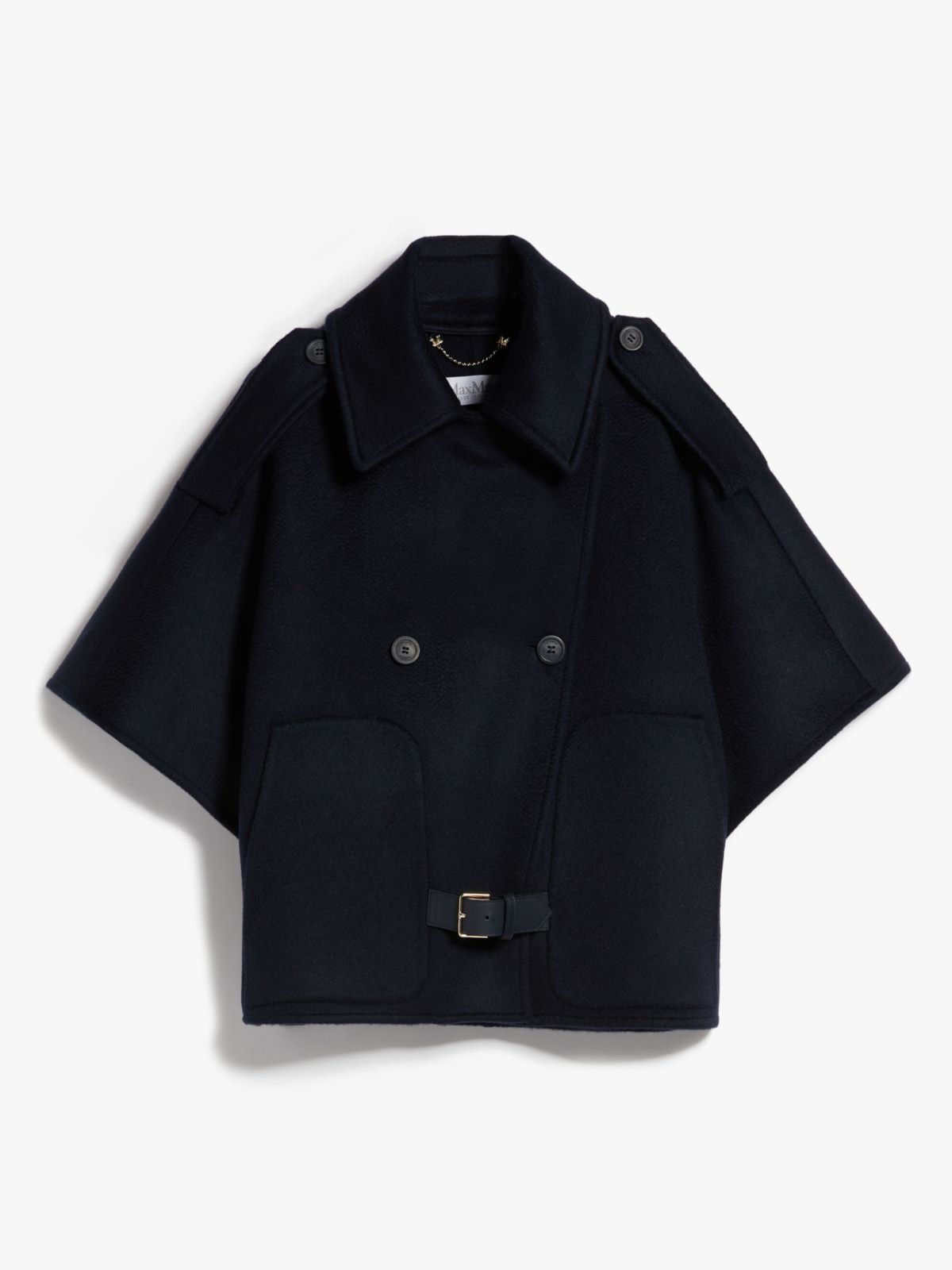 Cashmere trench coat cape