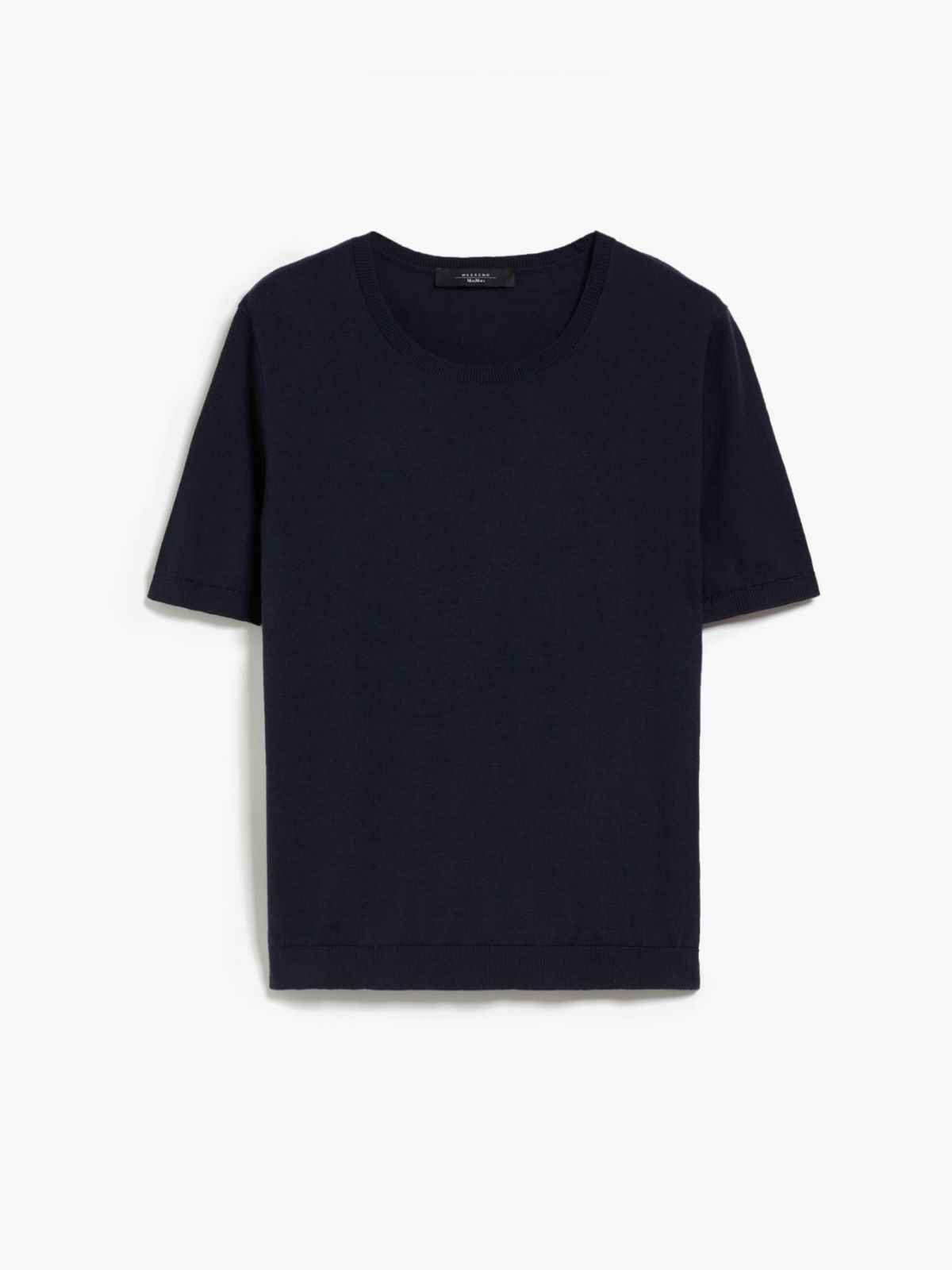 Silk and cotton yarn T-shirt