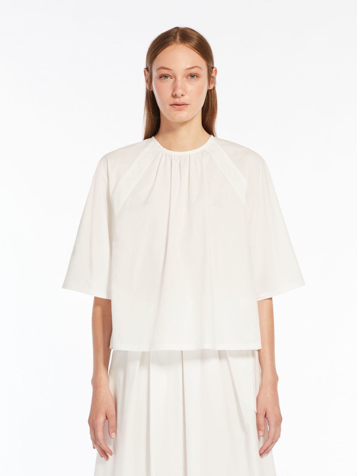 Cotton poplin blouse