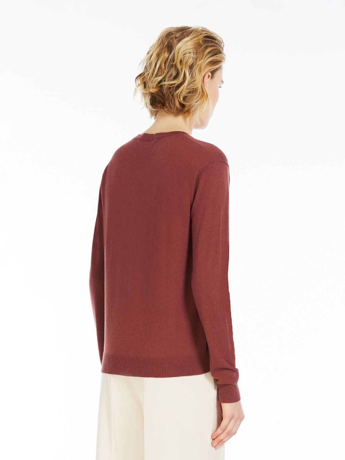 Wool and cashmere crew-neck sweater