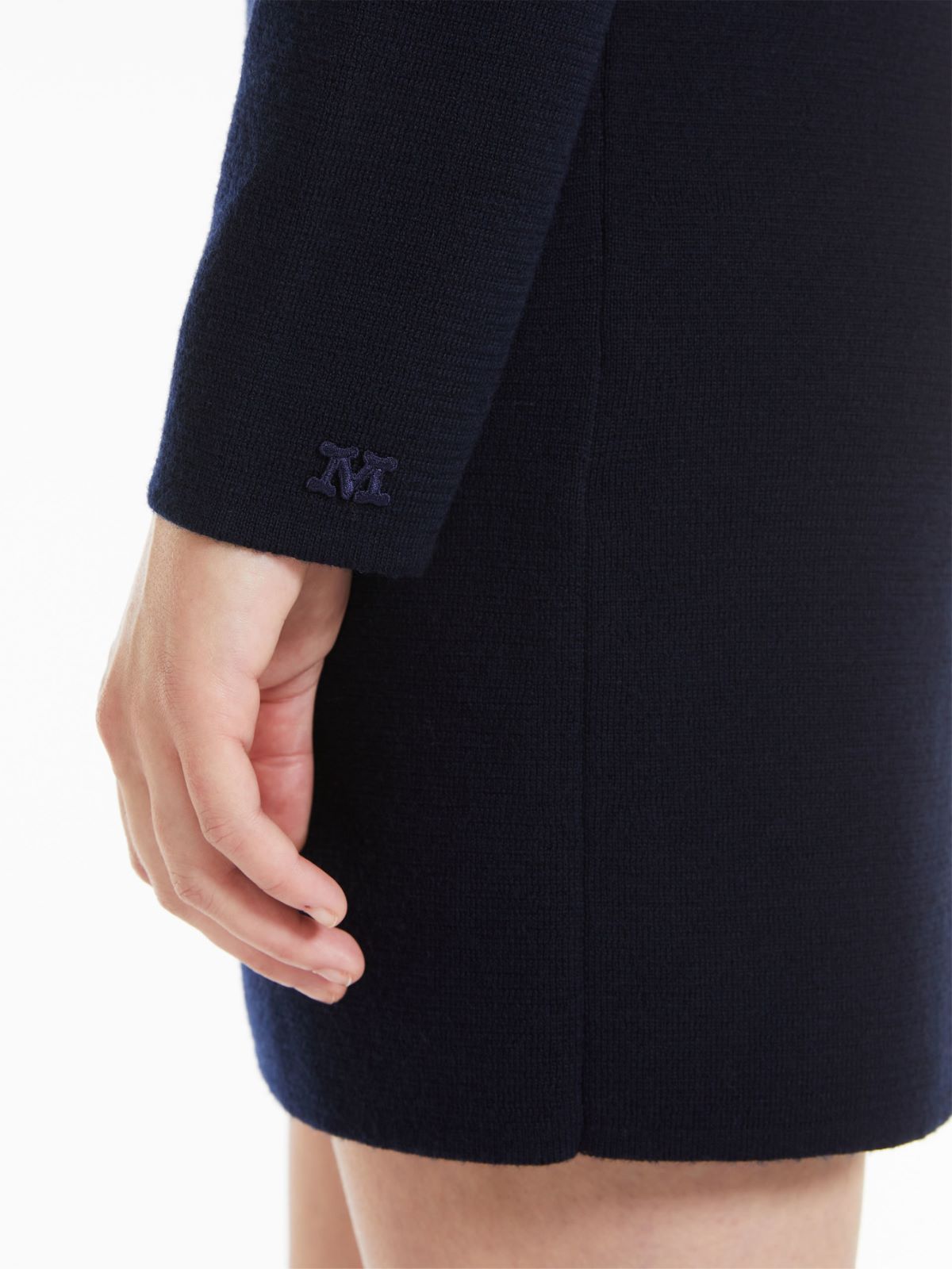 Wool yarn mini dress