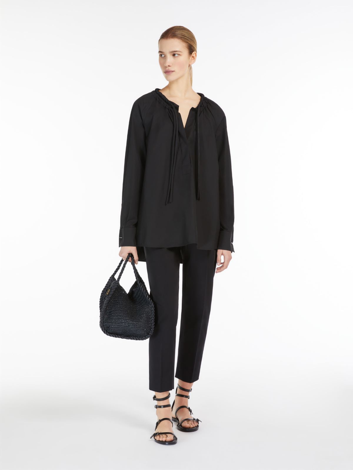 Oversize poplin shirt