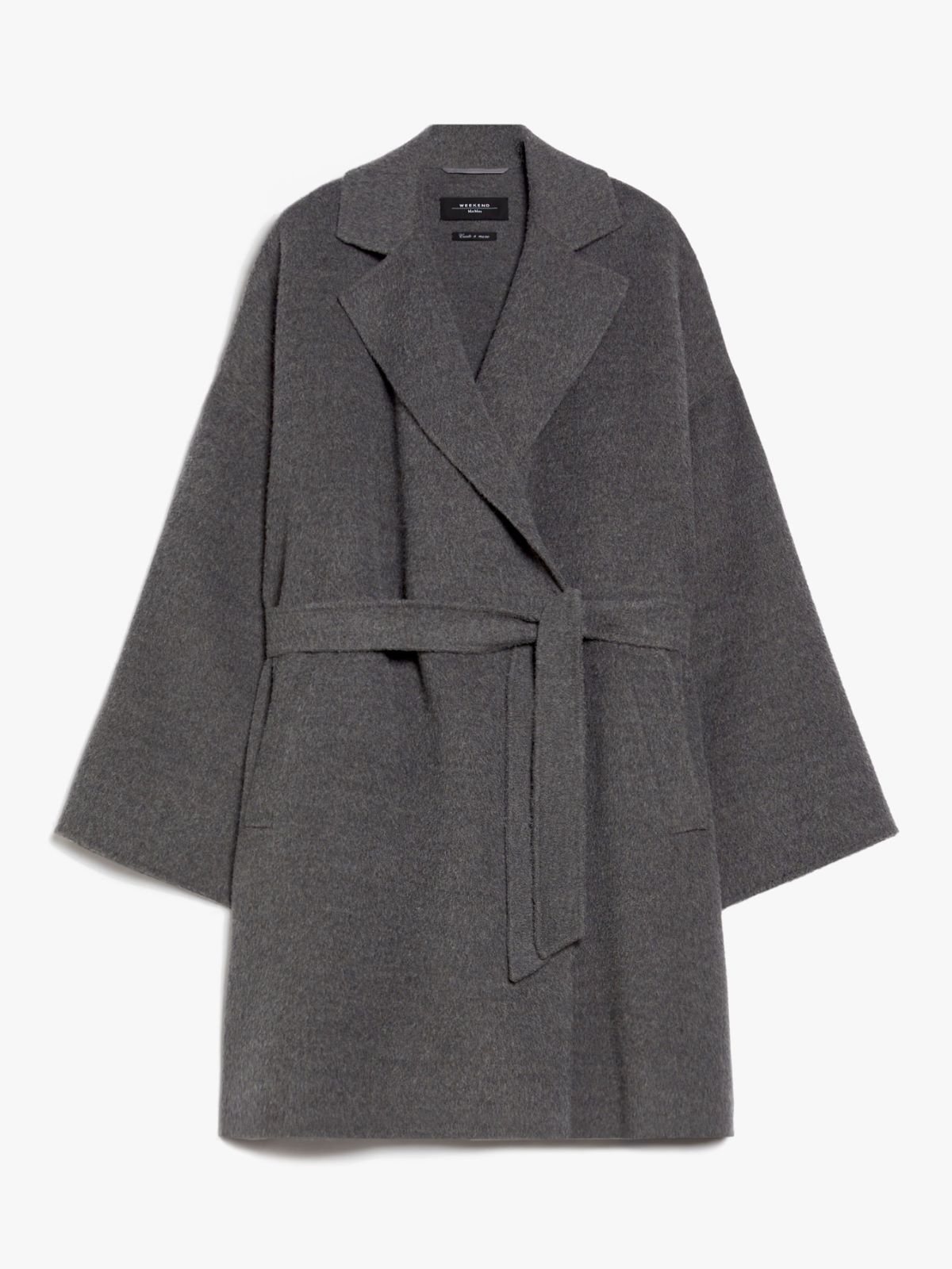 Oversized wool and alpaca coat