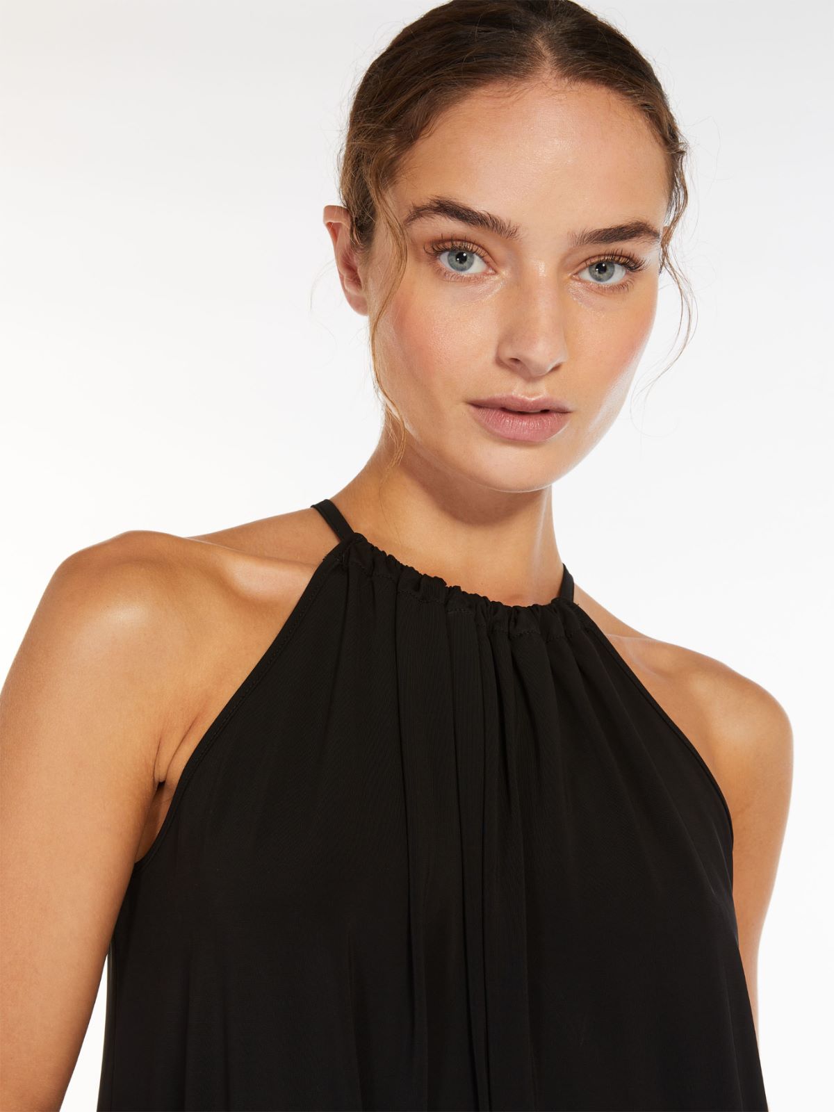 Long stretch jersey dress