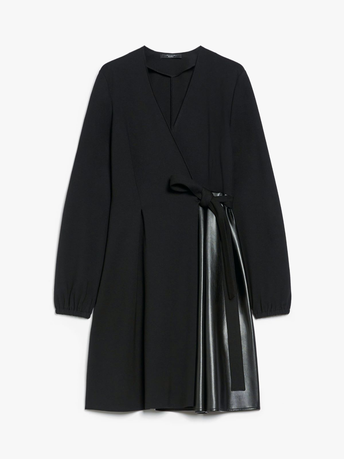 Milano-knit short jersey dress