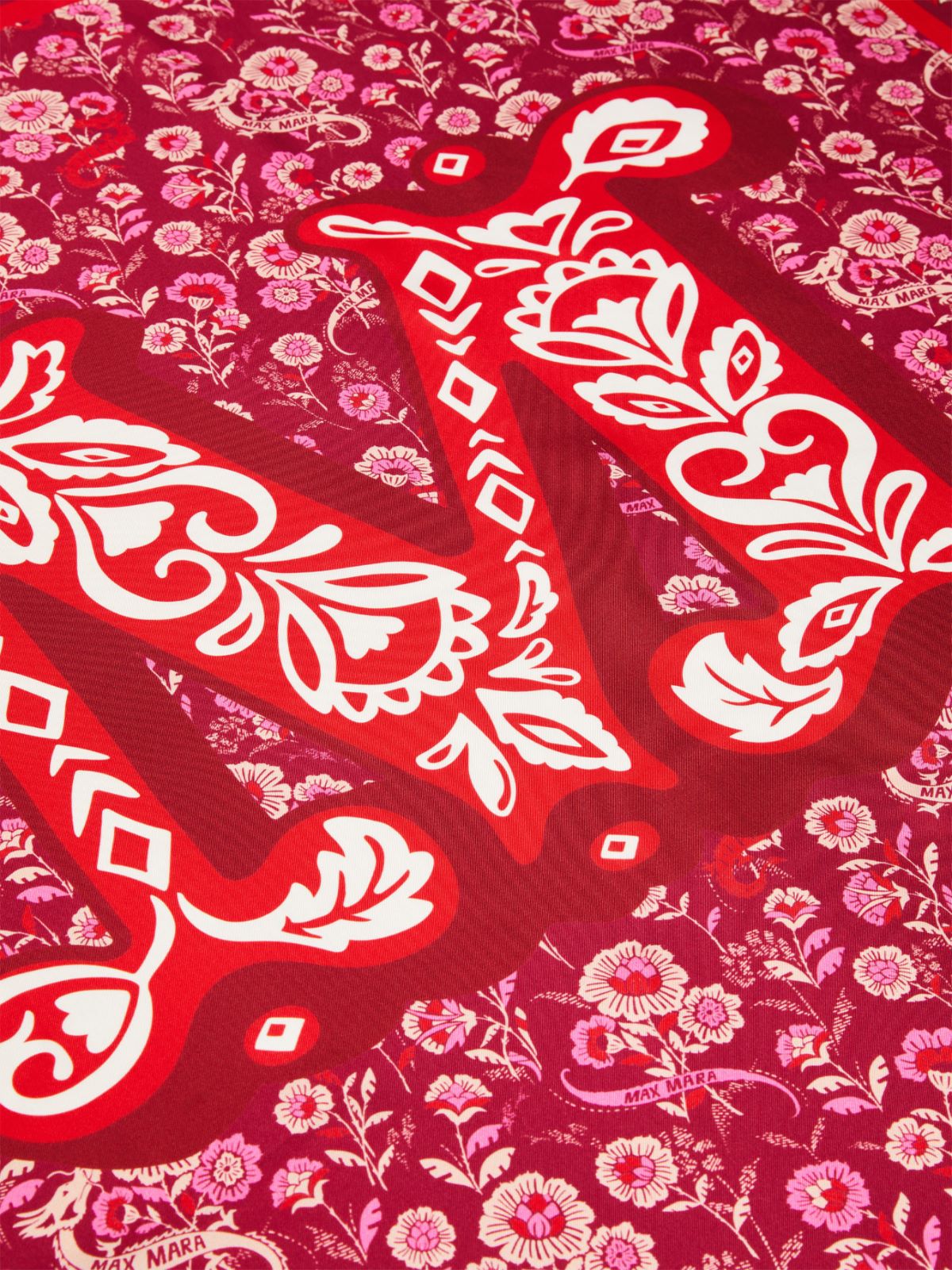 Printed silk scarf