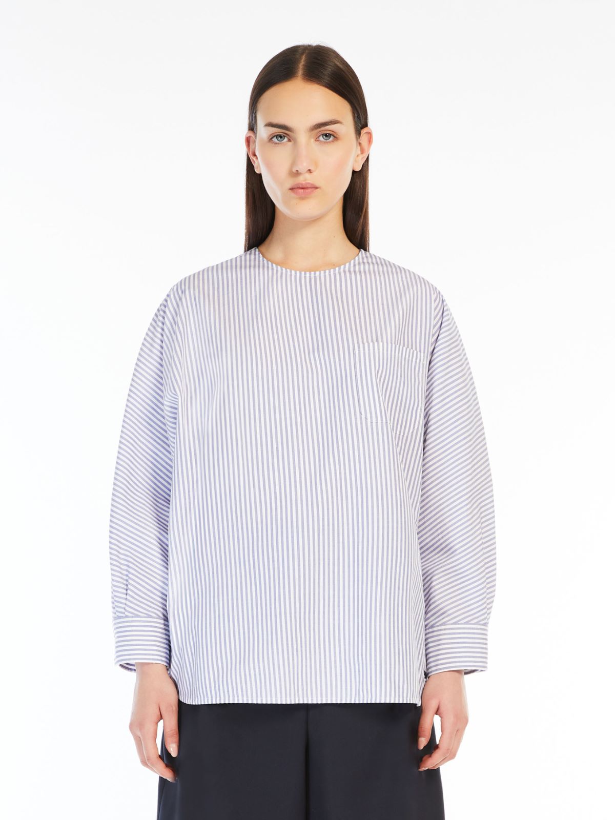 Cotton poplin blouse