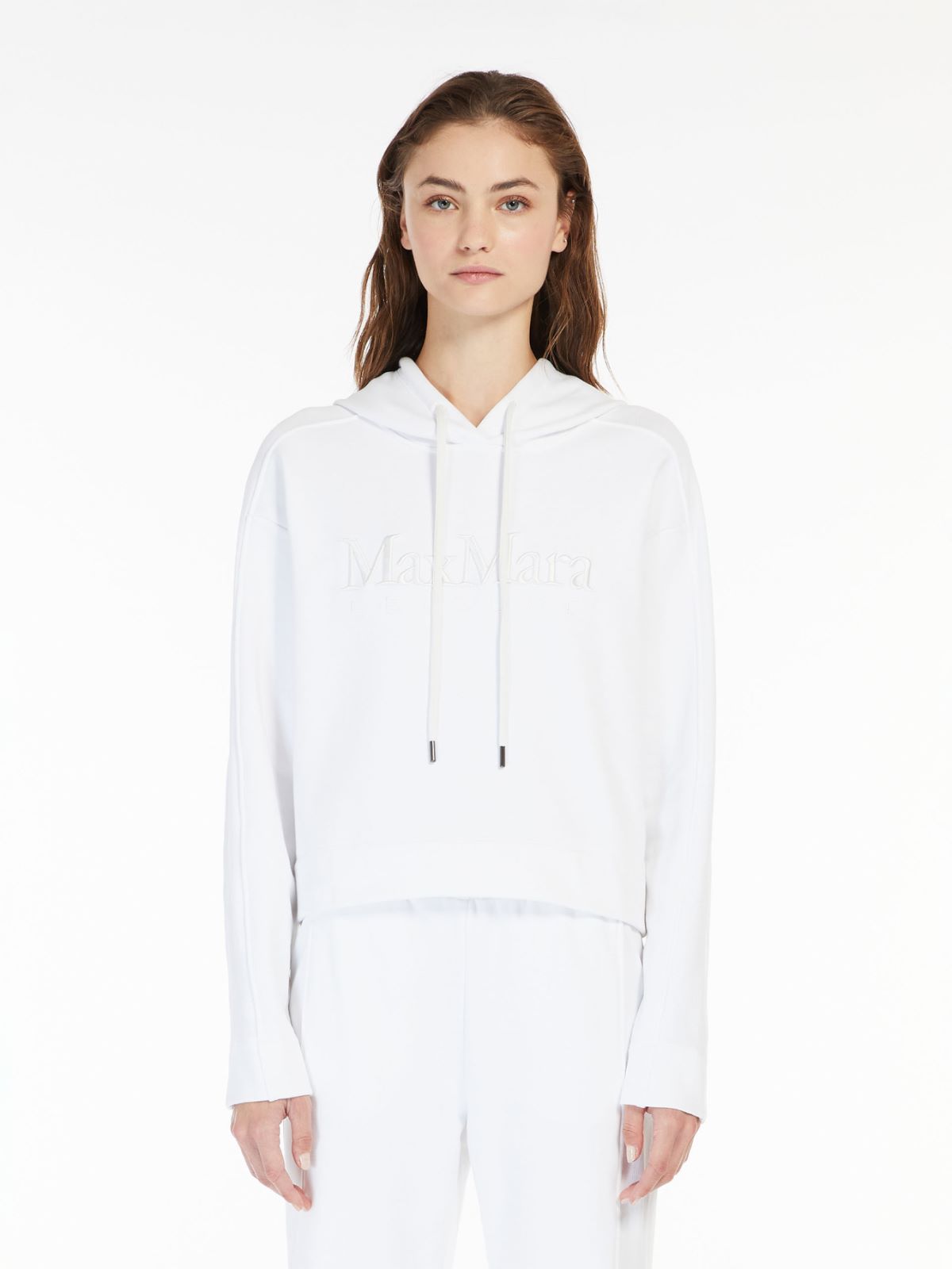 Cotton jersey boxy sweatshirt