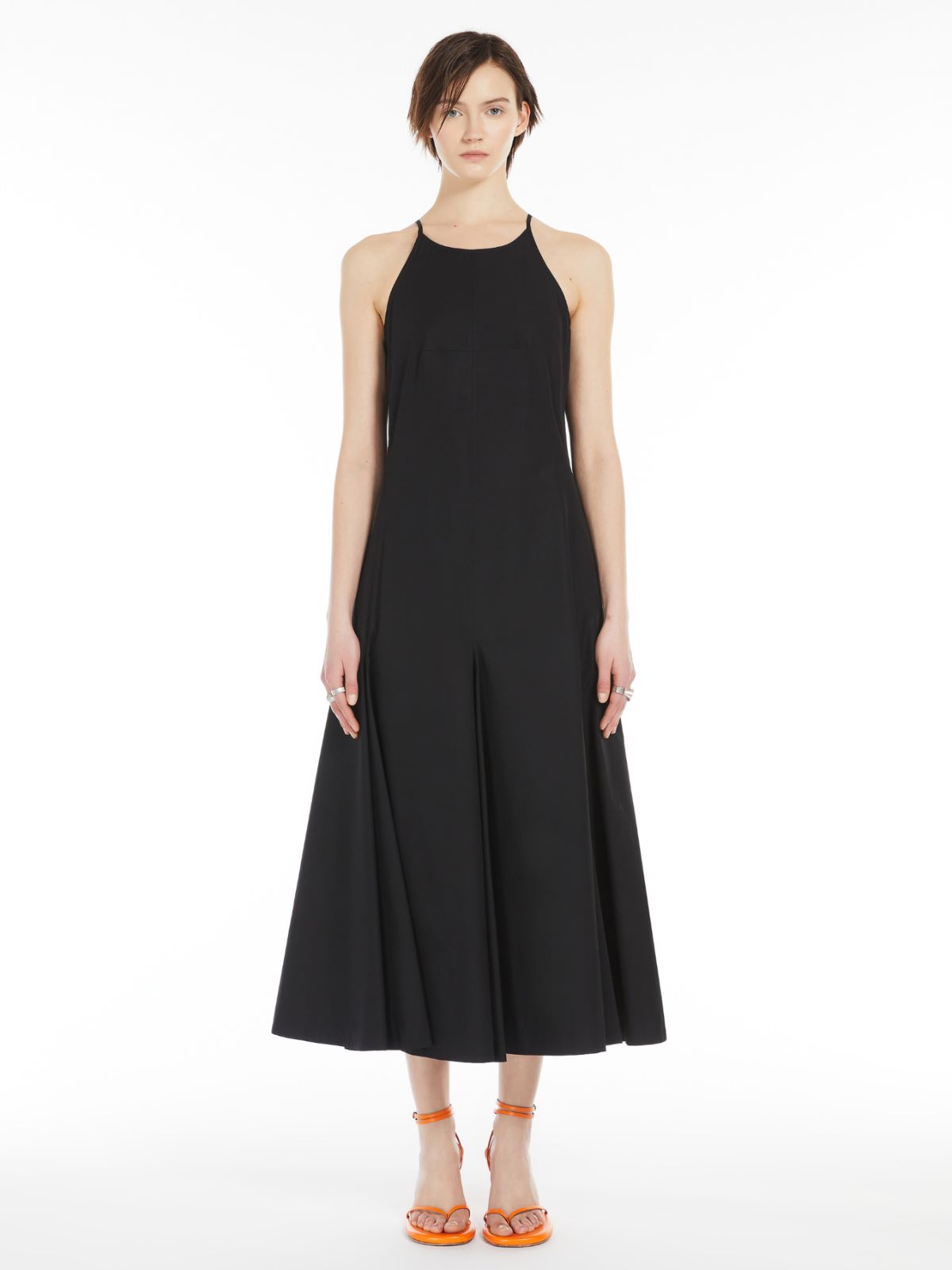 Long poplin dress