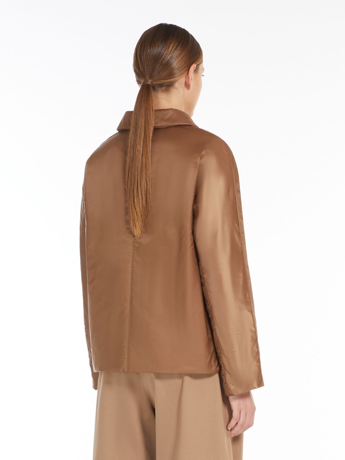 Water-repellent technical canvas jacket