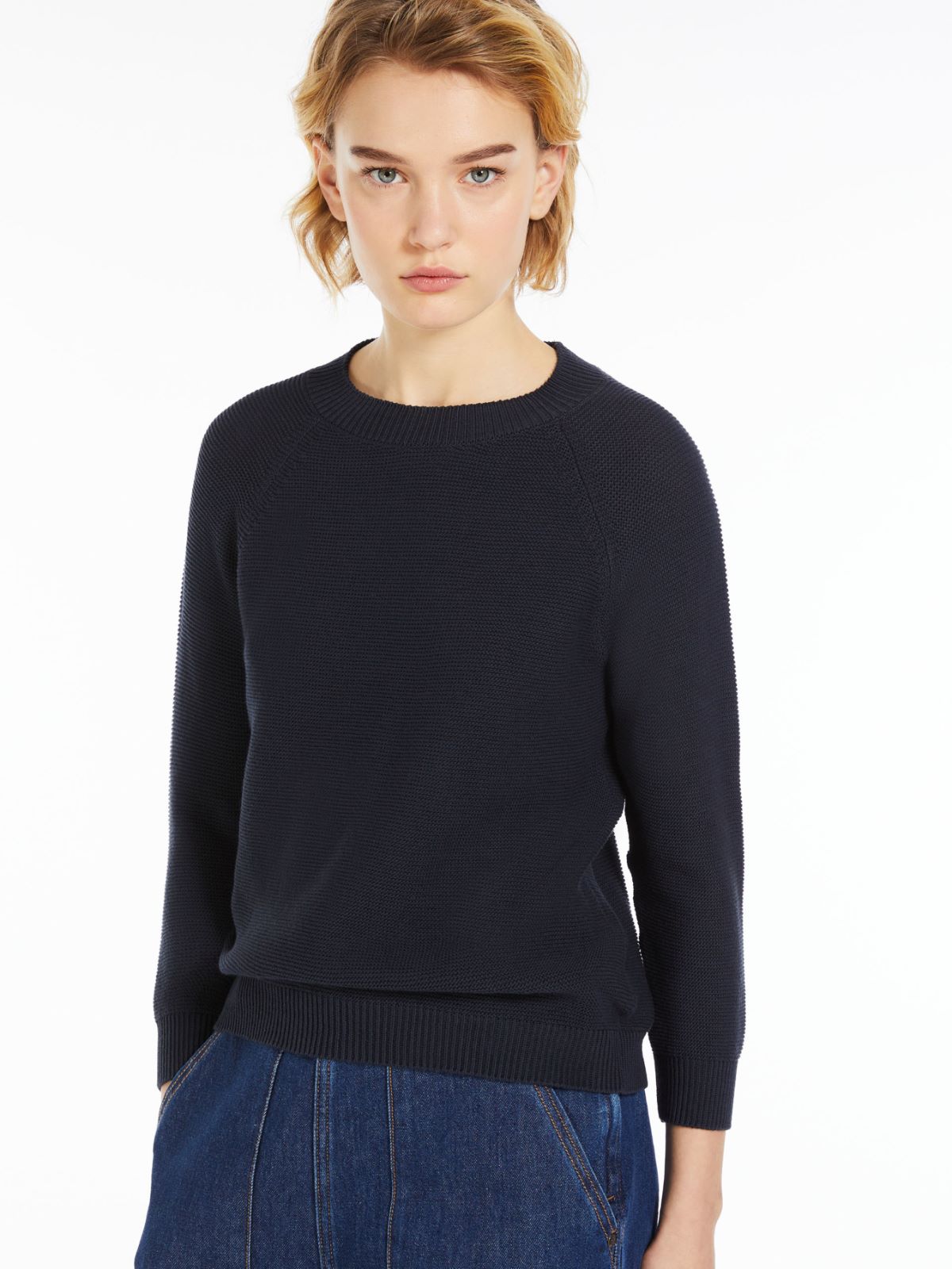 Relaxed-fit cotton sweater