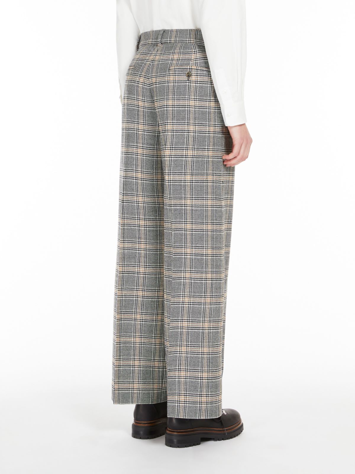 Woollen cloth palazzo trousers