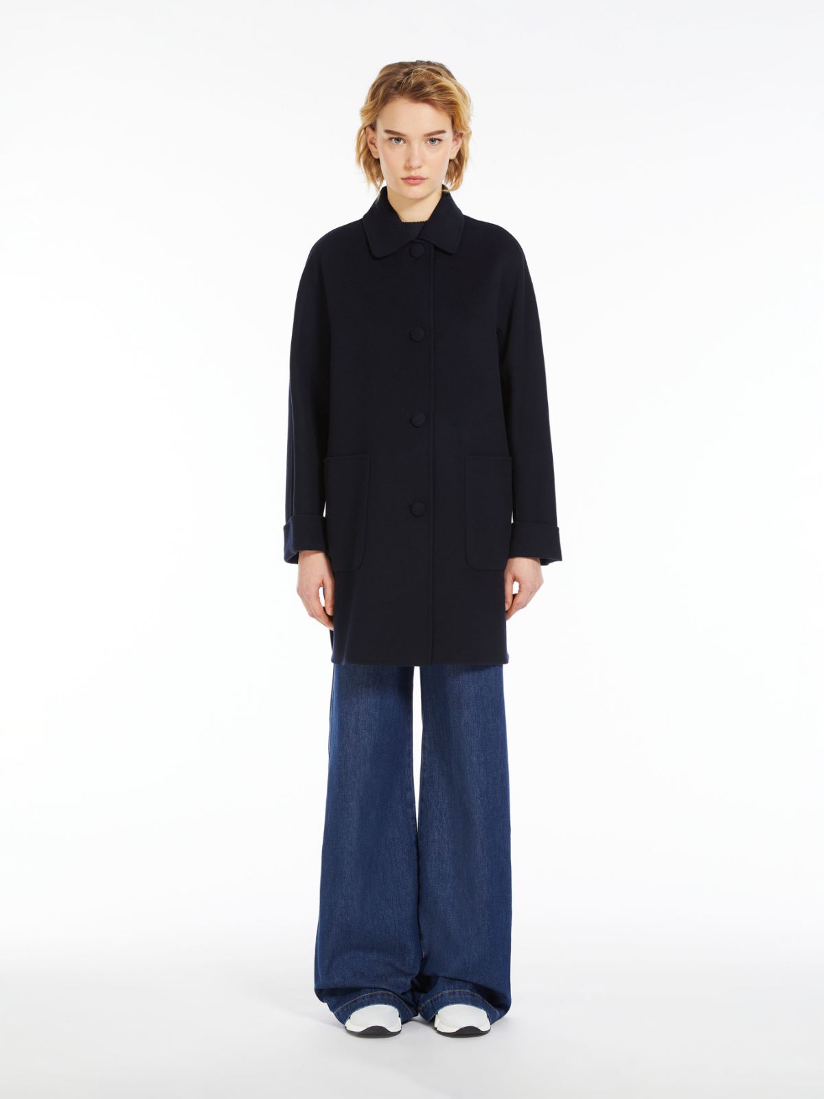 Double-faced wool coat