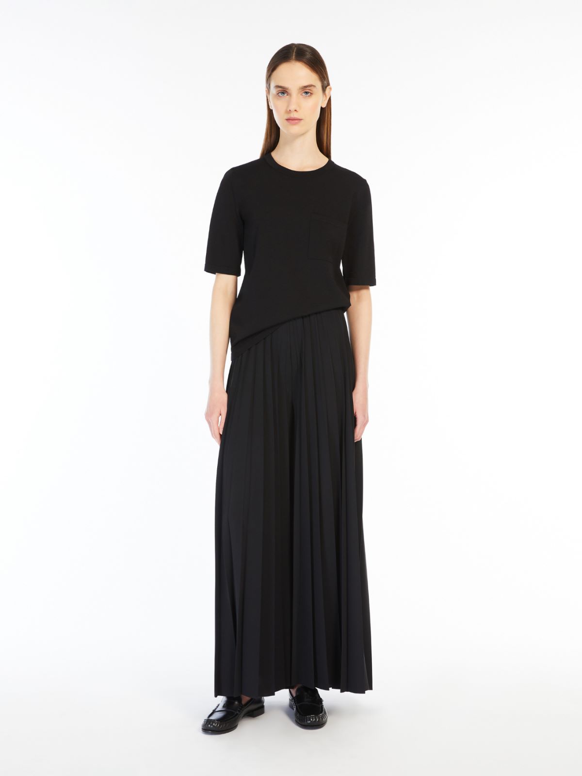 Crêpe viscose yarn T-shirt