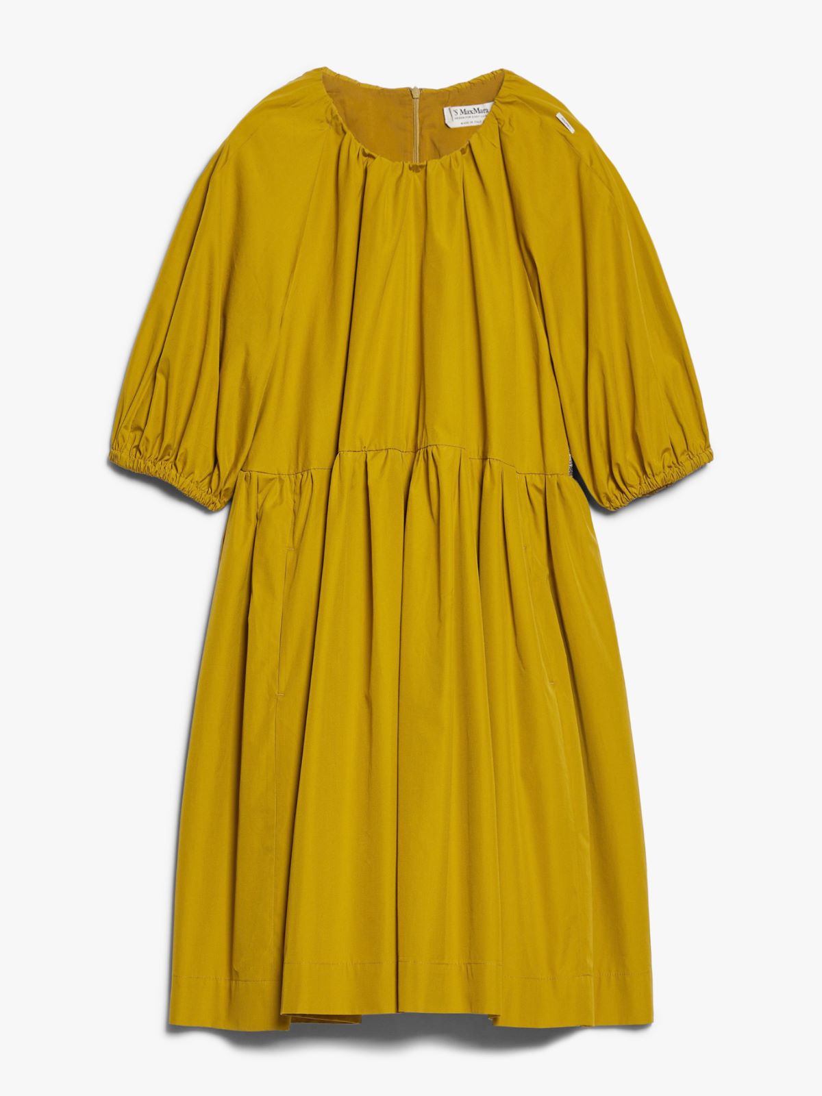 Short cotton poplin dress