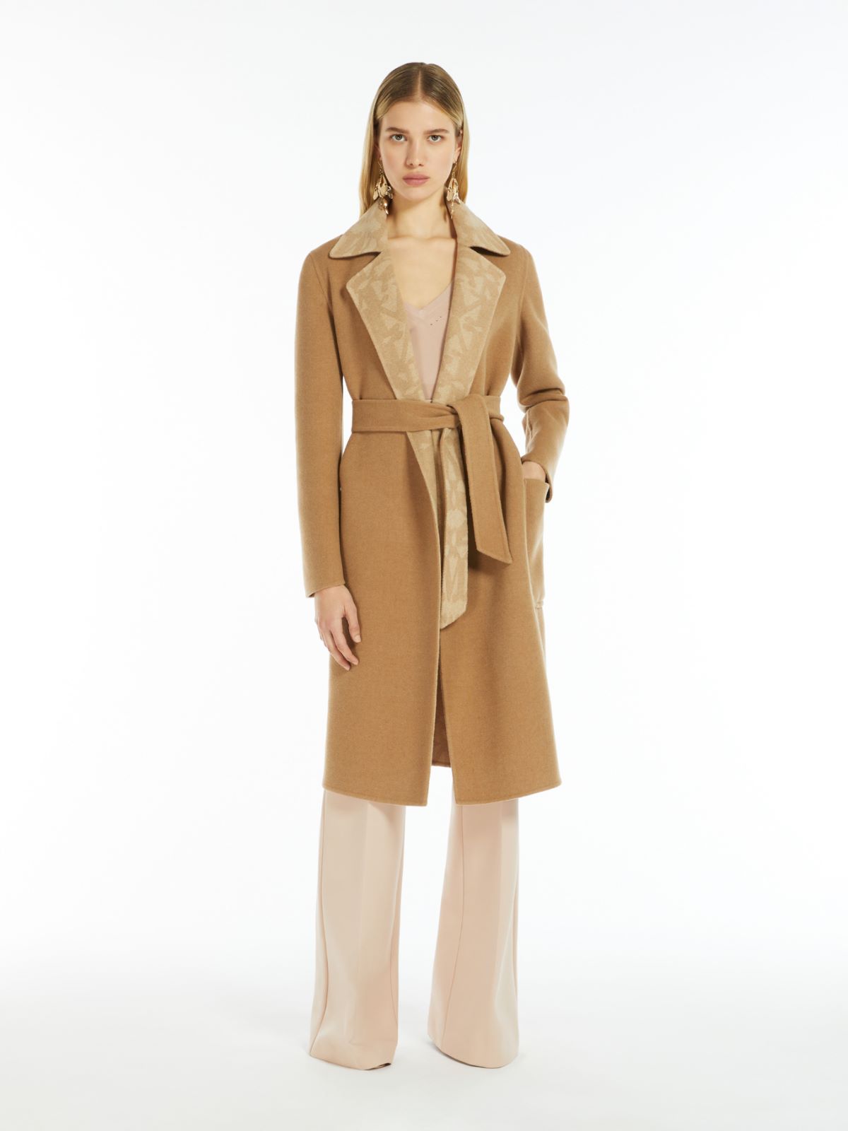 Reversible camel coat