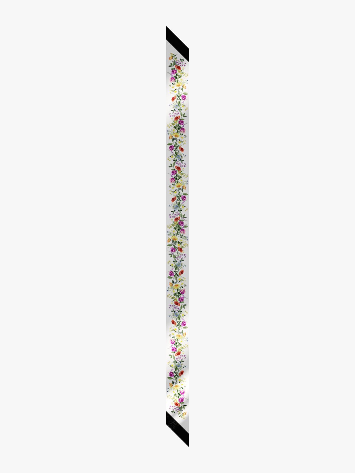 Printed silk bandeau