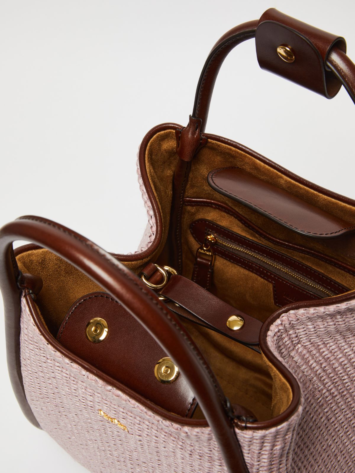 Small raffia Marine bag