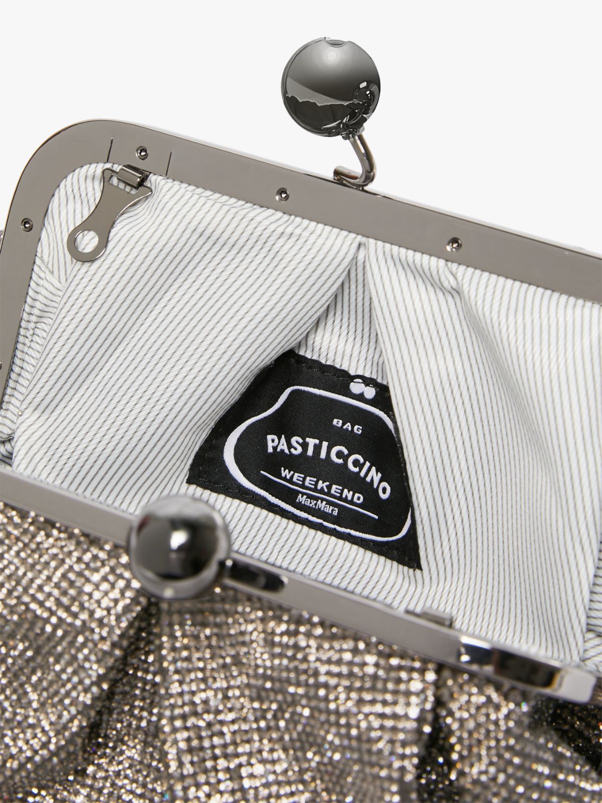 Clutch with rhinestones