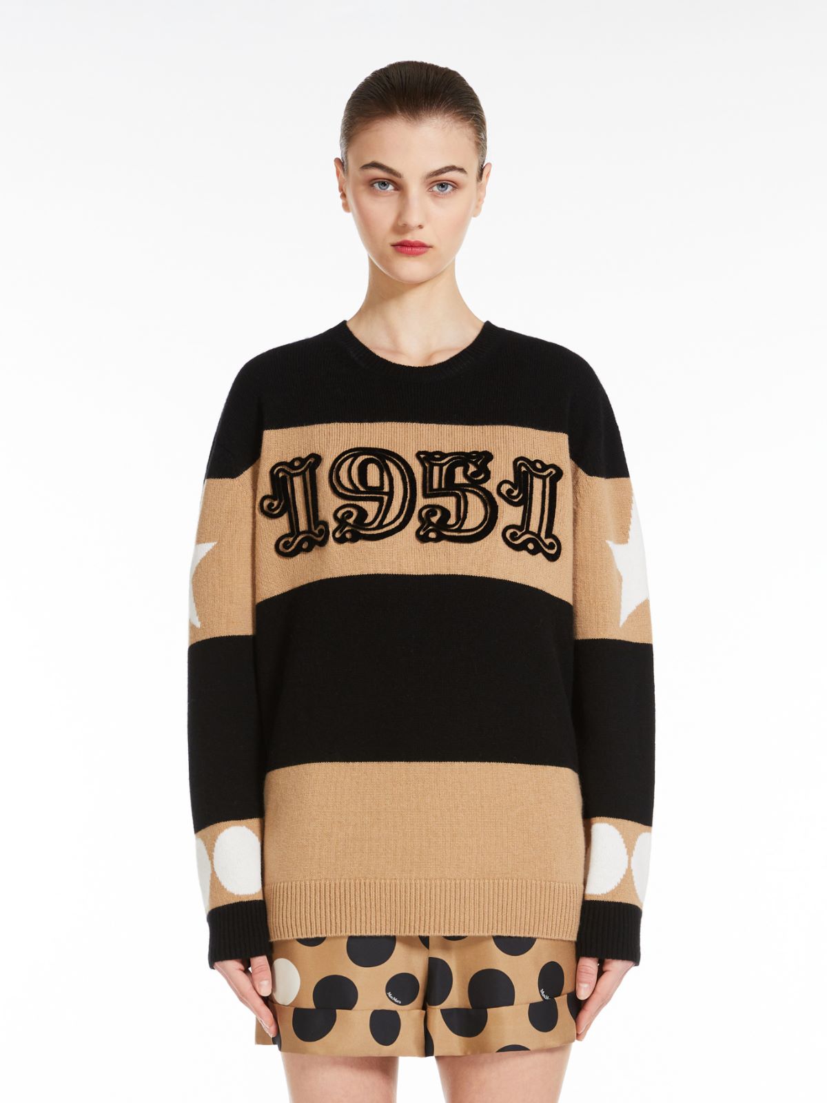 Oversized wool and cashmere jumper