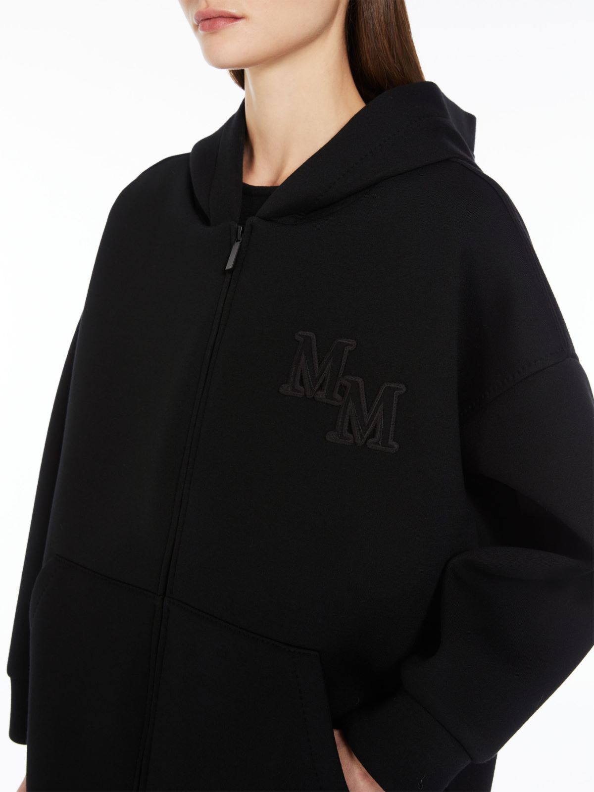 Oversized technical-jersey sweatshirt