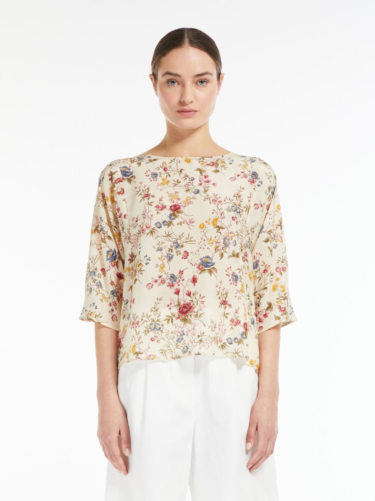 Silk crepe de chine blouse