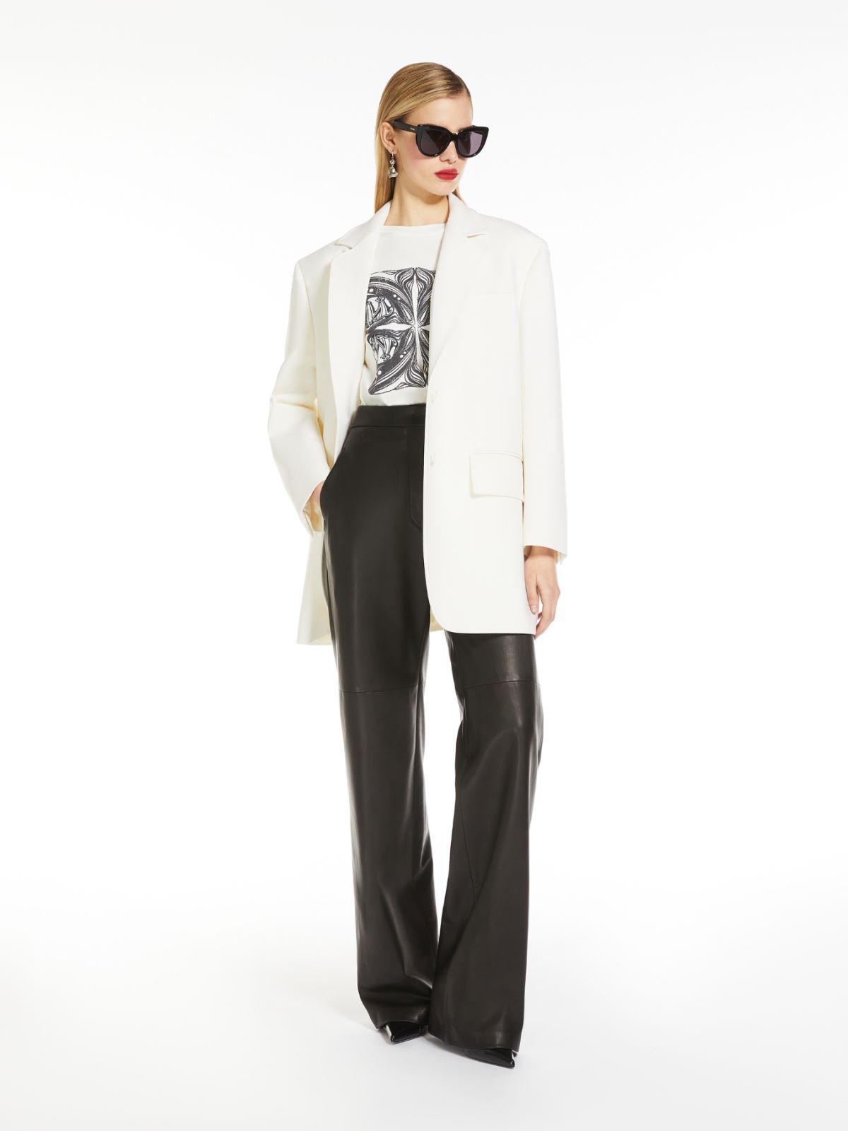 Nappa leather trousers