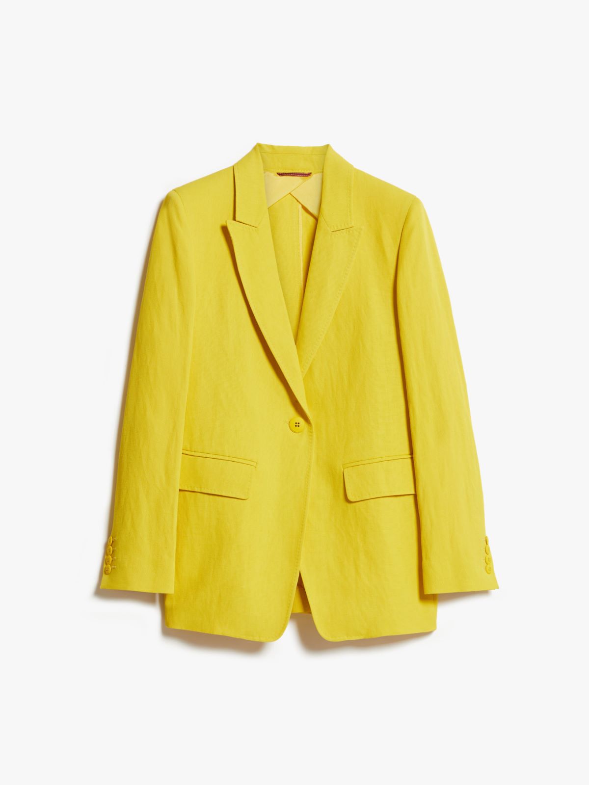 Single-breasted canvas jacket