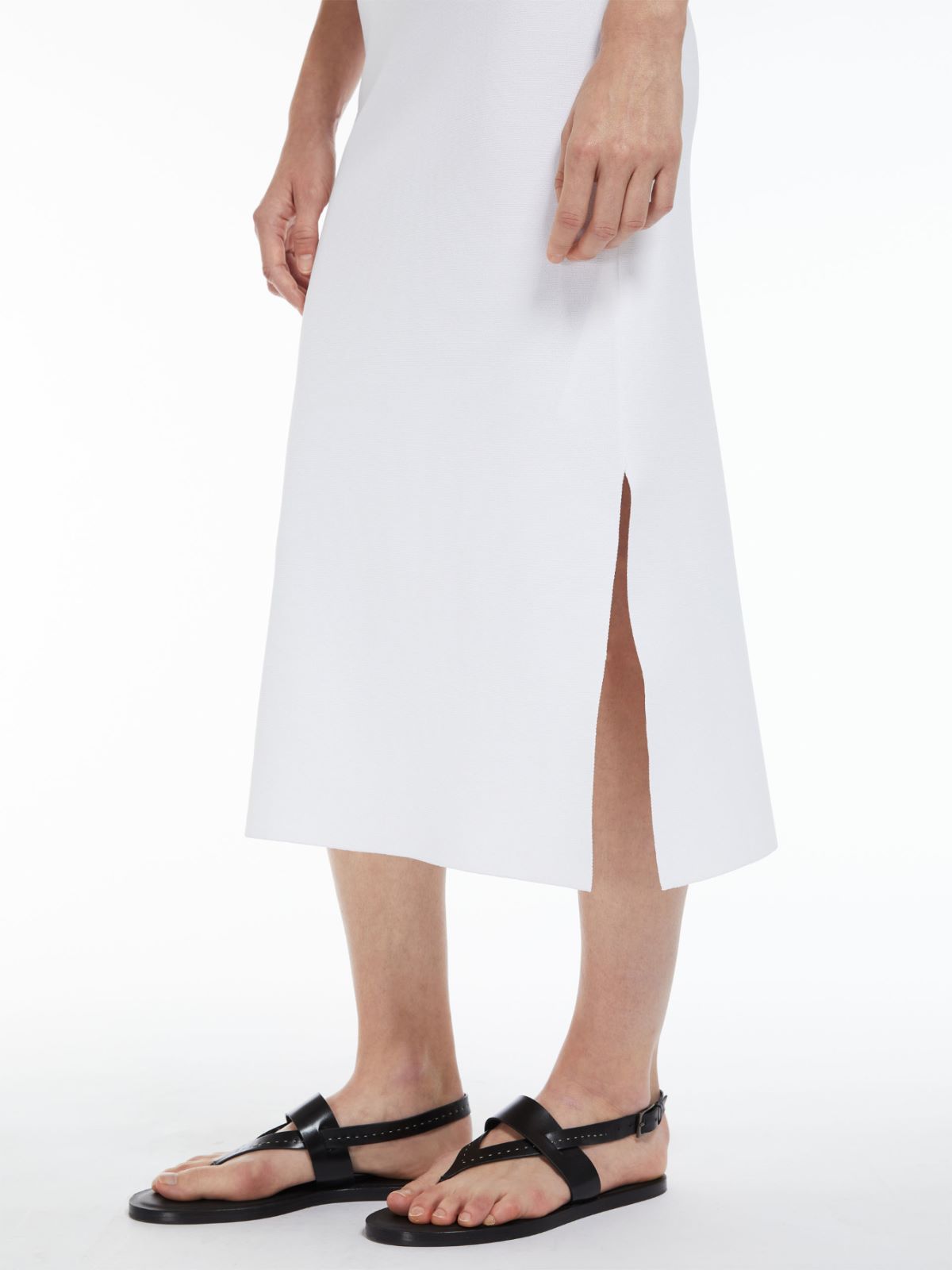 Viscose knit slim-fit dress