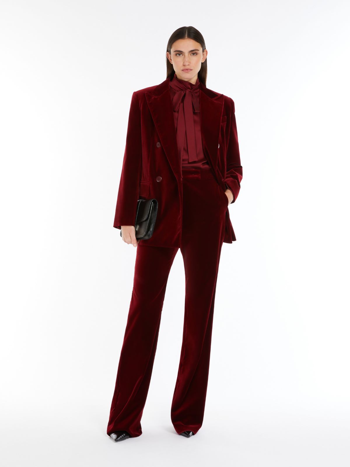 Velvet tuxedo blazer