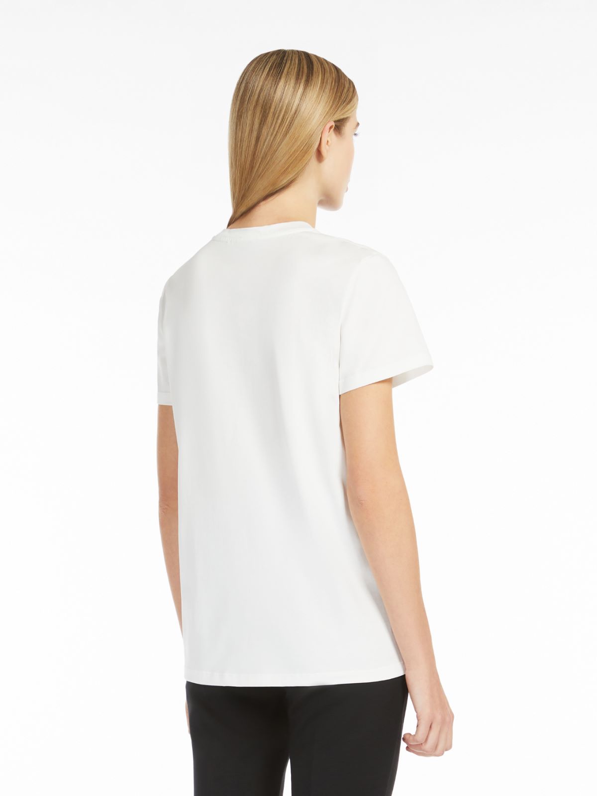 Jersey t-shirt with embroidery